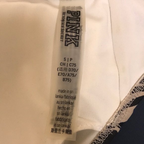 PINK Front Lace Bikini Top - Picture 3 of 5